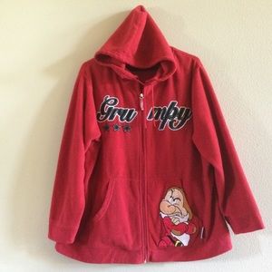 ✔️Disney Grumpy Zip Fleece Woman’s Size 1X
